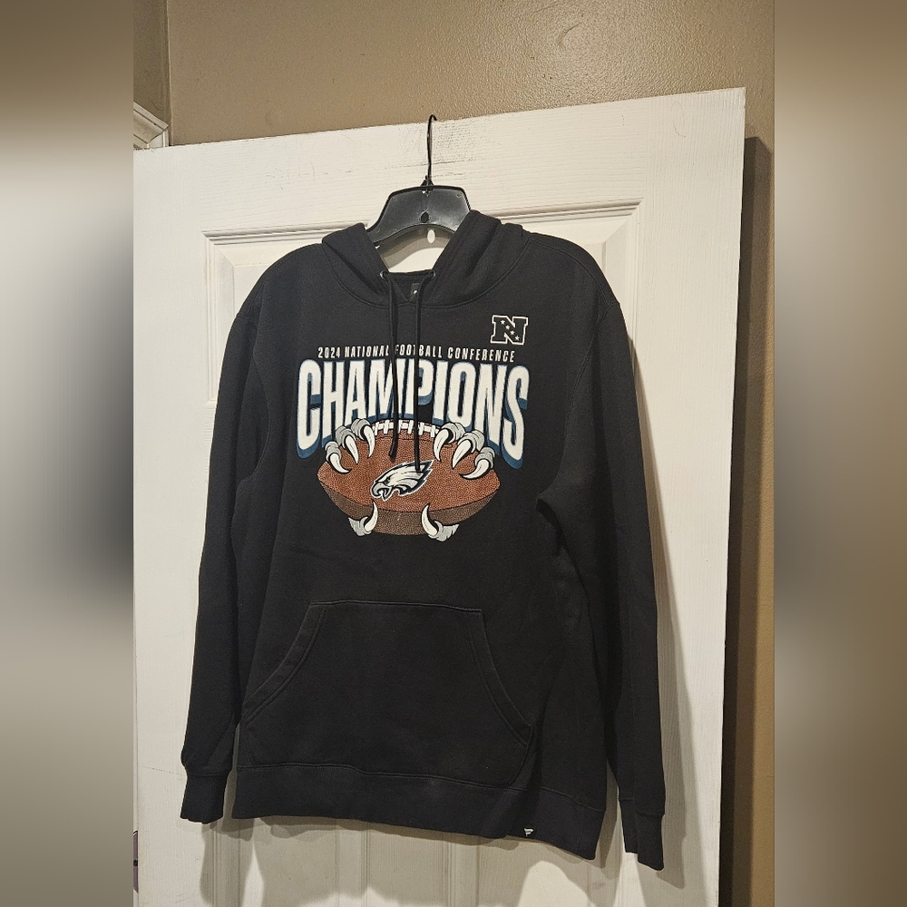 Fanatics Black Philadelphia Eagles NFC Champions Hoodie